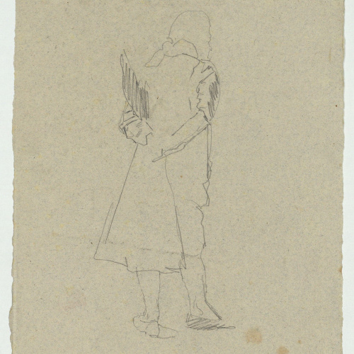 image for: Marià Fortuny - Estudi per al quadre «L&#039;elecció de la model» (anvers) / Estudi per al quadre «L&#039;elecció de la model» (revers) - Cap a 1868-1870 [1]