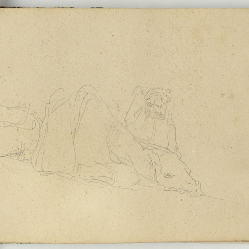 image for: Marià Fortuny - Estudi per a l&#039;aquarel·la «El cameller» - Cap a 1862-1865