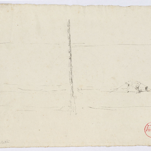 image for: Marià Fortuny - Estudi per al quadre «Platja de Portici» - Cap a 1874