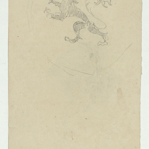 image for: Marià Fortuny - Bust escultòric d&#039;un papa (anvers) / Lleó heràldic (revers) - Cap a 1863-1867 [1]
