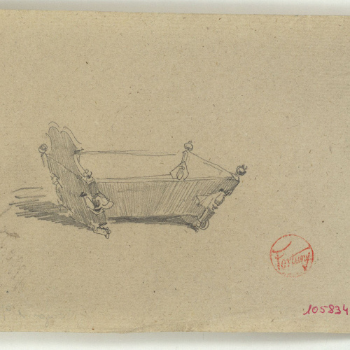 image for: Marià Fortuny - Bressol - Cap a 1870-1874