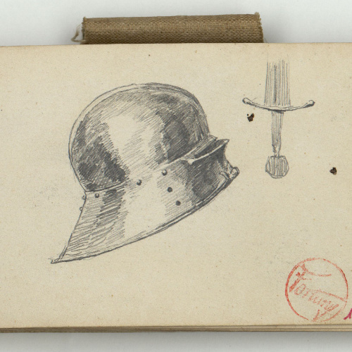 image for: Marià Fortuny - Casc i pom d&#039;espasa - Cap a 1873