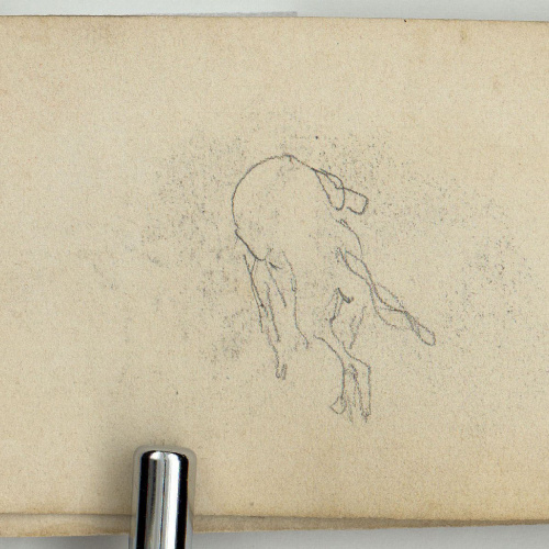 image for: Marià Fortuny - Estudi per a les aquarel·les «El venedor de tapissos» o «Amics fidels» - Cap a 1870