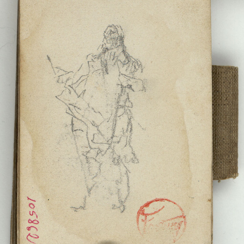 image for: Marià Fortuny - Esbós de figura - Cap a 1870