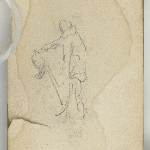 image for: Marià Fortuny - Esbós de figura - Cap a 1870