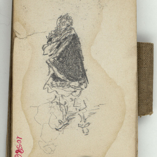 image for: Marià Fortuny - Esbós de figura - Cap a 1870