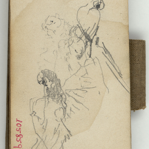 image for: Marià Fortuny - Estudi per al quadre «El col·leccionista d&#039;estampes» - Cap a 1863-1867