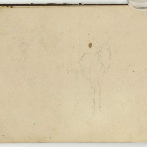 image for: Marià Fortuny - Estudi per a l'aquarel·la «Vista de la ciutat de Tànger des del soc» - Cap a 1862