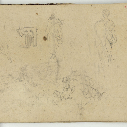 image for: Marià Fortuny - Marroquins i altres esbossos - Cap a 1862