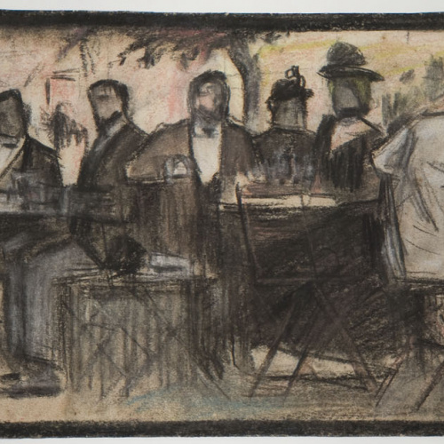 image for: Ricard Opisso - Cafè d&#039;estiu - Cap a 1900
