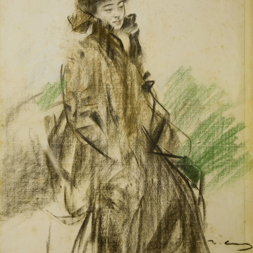image for: Ramon Casas - Retrat de Sada Yacco - 1902