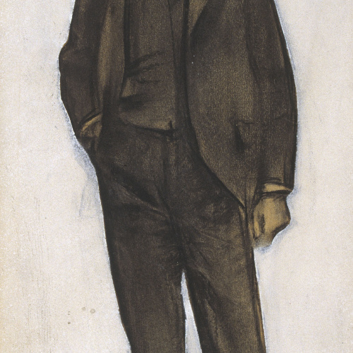 image for: Ramon Casas - Retrat d&#039;Amadeu Vives - Cap a 1897-1899