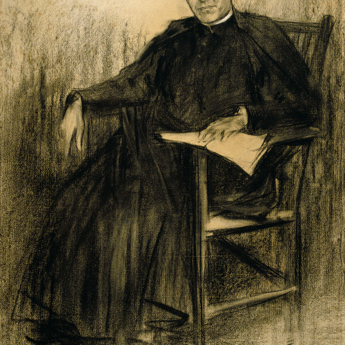 image for: Ramon Casas - Retrat de Jacint Verdaguer - Cap a 1901