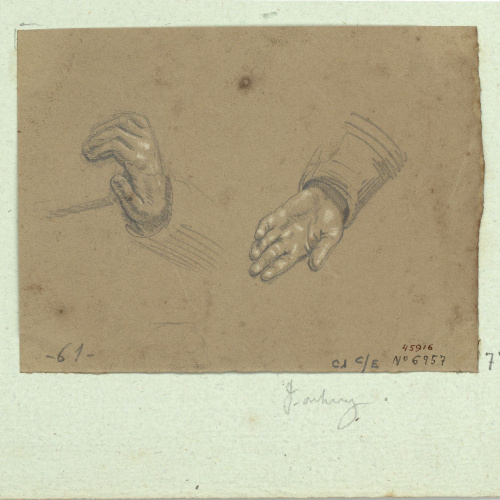 image for: Marià Fortuny - Estudi de mans - Cap a 1856-1858