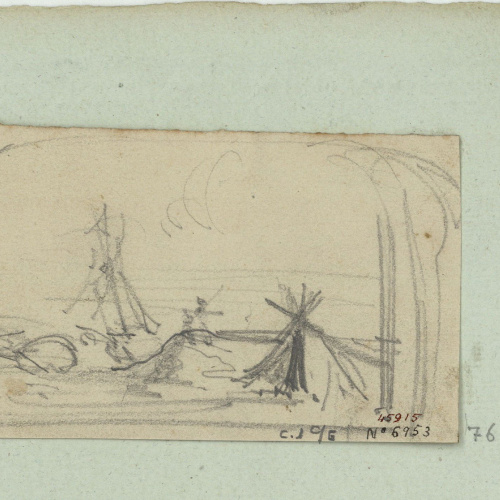 image for: Marià Fortuny - Esbós de platja - Cap a 1853-1856
