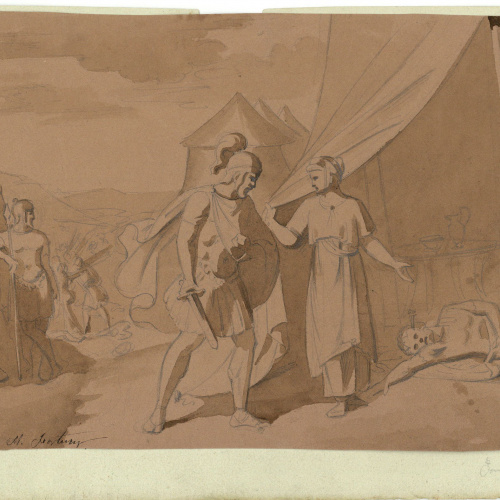 image for: Marià Fortuny - Mort d&#039;un soldat romà - Cap a 1856-1858