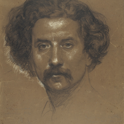 image for: Ramon Martí i Alsina - Autoretrat - Cap a 1875