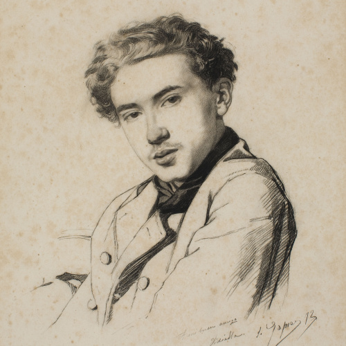 image for: Simó Gómez - Retrat del pianista Carles Gumersind Vidiella - 1872