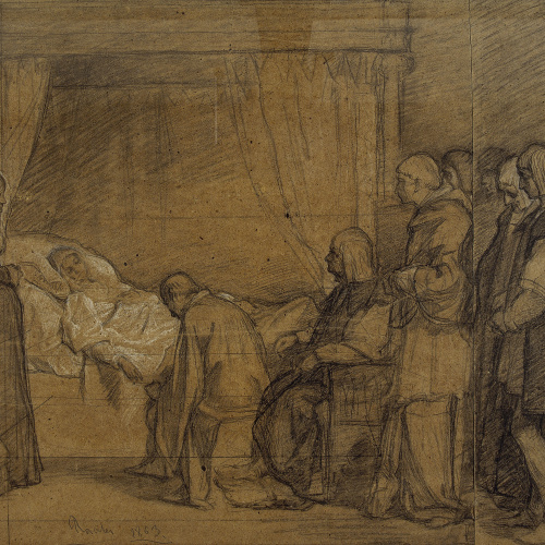 image for: Eduardo Rosales - Estudi per al quadre «Isabel la Catòlica dictant el seu testament» - 1863