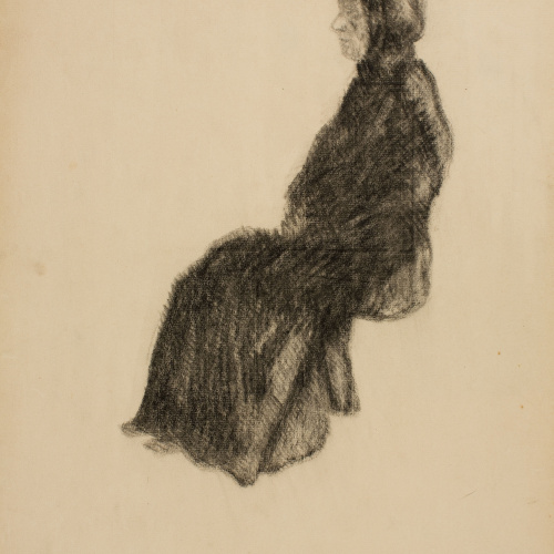 image for: Joaquim Biosca - Dona vella asseguda - Entre 1910-1920