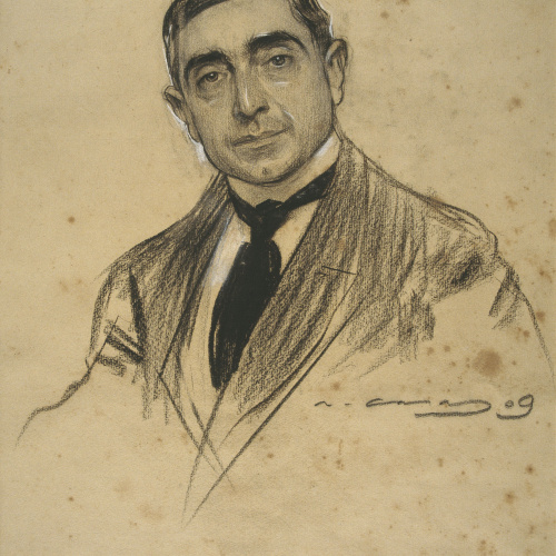image for: Ramon Casas - Retrat de Dionís Baixeras - 1909