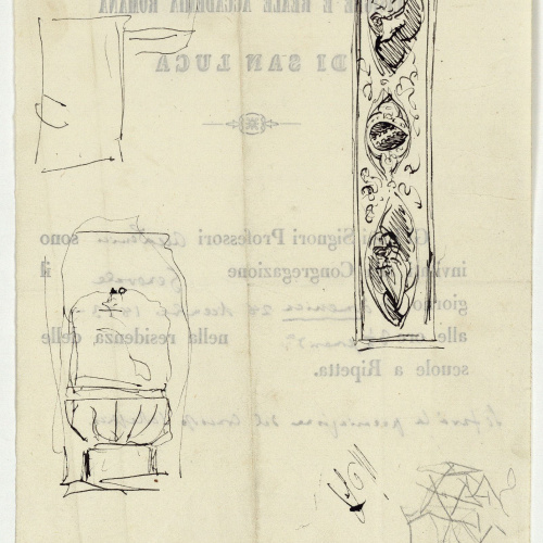 image for: Marià Fortuny - Sanefa d&#039;estil musulmà i altres croquis - Cap a 1873