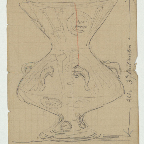 image for: Marià Fortuny - Vas d&#039;estil musulmà (anvers) / Casc (revers) - Cap a 1870-1872