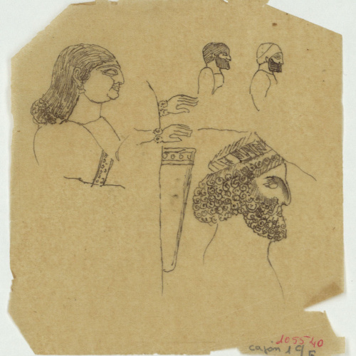 image for: Marià Fortuny - Calc amb motius d&#039;estil assiri - Cap a 1863-1872