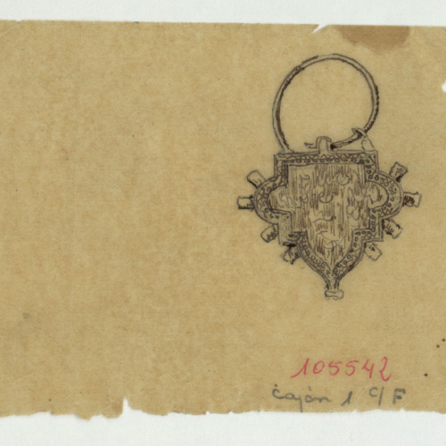 image for: Marià Fortuny - Calc d&#039;una fíbula d&#039;estil musulmà - Cap a 1870-1872