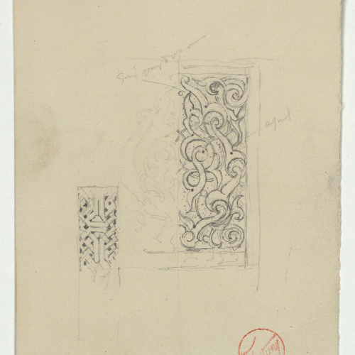 image for: Marià Fortuny - Motius ornamentals d&#039;estil musulmà - Cap a 1870-1872