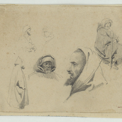 image for: Marià Fortuny - Estudi de marroquins - Cap a 1860-1862