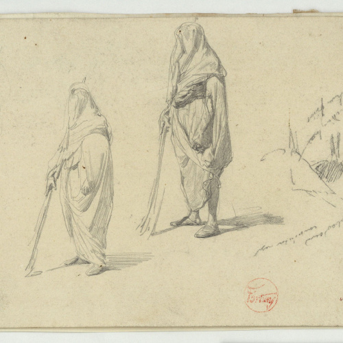 image for: Marià Fortuny - Marroquins i cavall - Cap a 1860-1862
