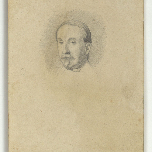 image for: Marià Fortuny - Cap masculí (anvers) / Braç amb una espasa (revers) - Cap a 1860-1862