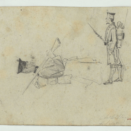 image for: Marià Fortuny - Soldats espanyols - Cap a 1860-1862
