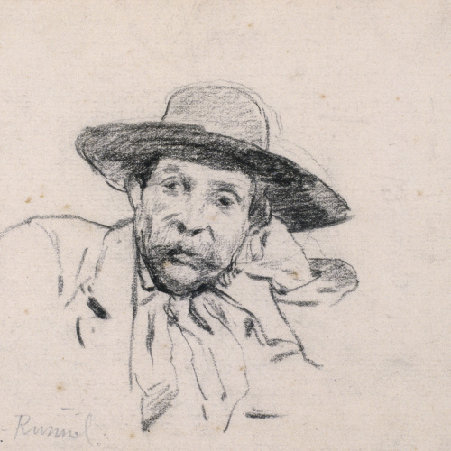 image for: Santiago Rusiñol - Estudi de cap masculí - Cap a 1880-1885