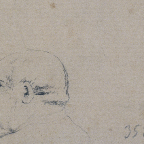 image for: Santiago Rusiñol - Estudi de cap masculí - Cap a 1880-1885