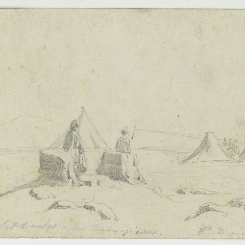 image for: Marià Fortuny - Centinelas a las municiones - Cap a 1860-1862