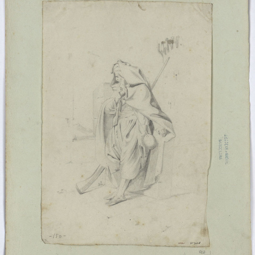 image for: Marià Fortuny - Guerrer nord-africà amb espingarda - Cap a 1856-1858