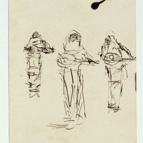 image for: Marià Fortuny - Estudi per al quadre «Músics àrabs» - Cap a 1872