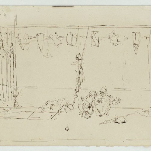 image for: Marià Fortuny - Estudi per al quadre «Músics àrabs» - Cap a 1872