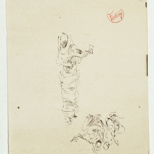 image for: Marià Fortuny - Estudi per al quadre «Músics àrabs» - Cap a 1872
