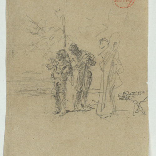 image for: Marià Fortuny - Estudi per al quadre «Músics àrabs» - Cap a 1872