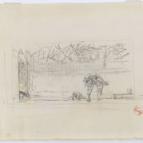 image for: Marià Fortuny - Estudi per al quadre «Músics àrabs» - Cap a 1872