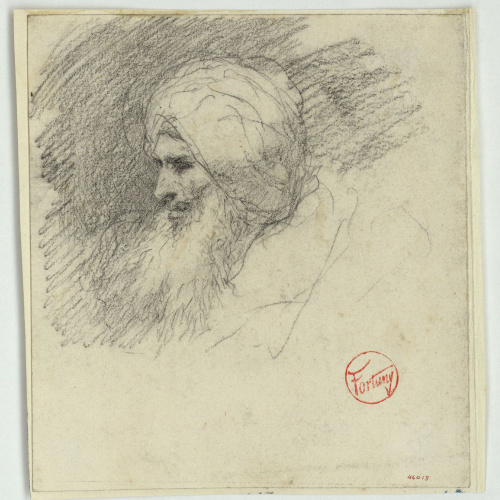 image for: Marià Fortuny - Cap de marroquí - Cap a 1860-1862