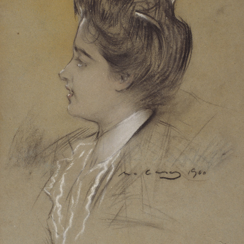 image for: Ramon Casas - Dona jove - 1900