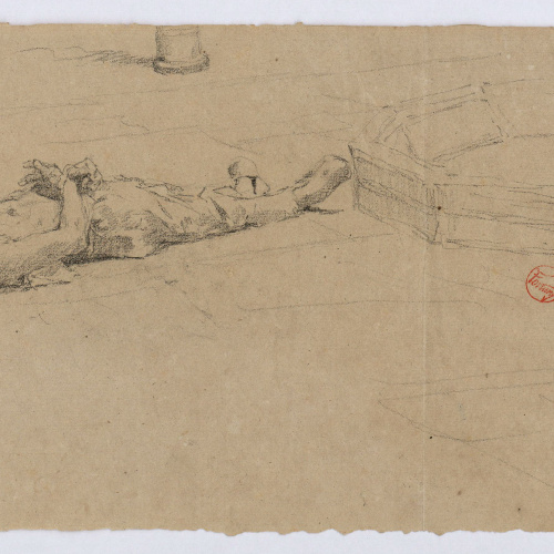 image for: Marià Fortuny - Estudi per al quadre «La matança dels Abenserraigs» - Cap a 1870