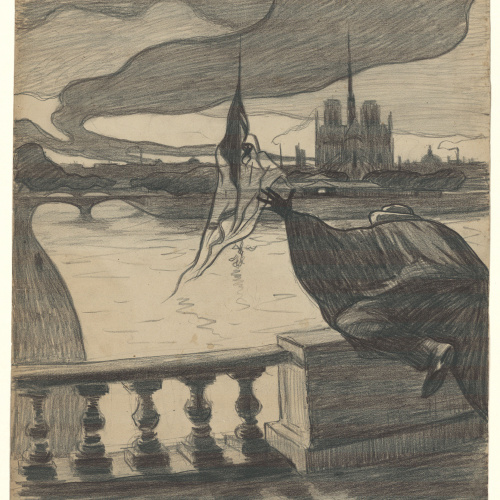 image for: Ignacio Zuloaga - El Sena i Notre Dame de París - Cap a 1894