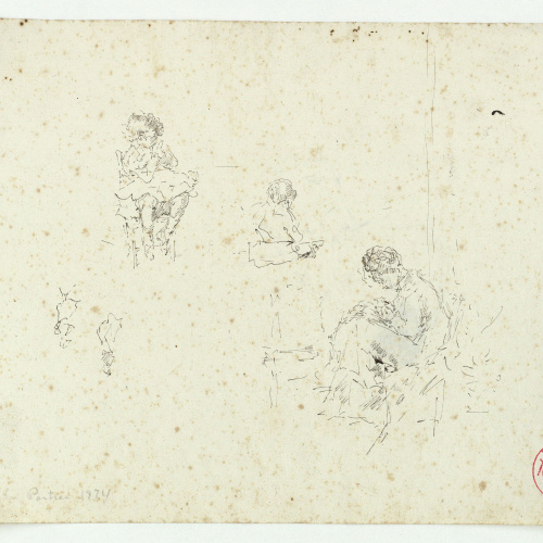 image for: Marià Fortuny - María Luisa, Mariano i Cecilia de Madrazo (anvers) / Cecilia de Madrazo (revers) - Cap a 1874