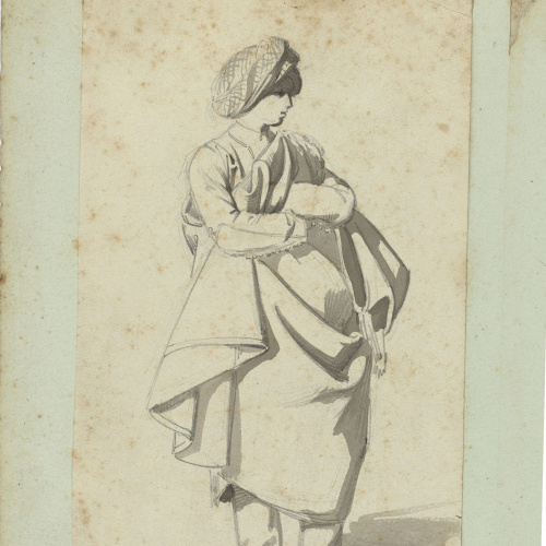 image for: Marià Fortuny - Estudi acadèmic de figura oriental - Cap a 1856-1858
