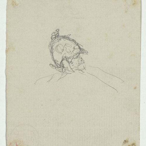 image for: Marià Fortuny - Guerrer amb cuirassa i casc d&#039;època renaixentista (anvers) / Cap de guerrer amb casc (revers) - Cap a 1867-1872 [1]